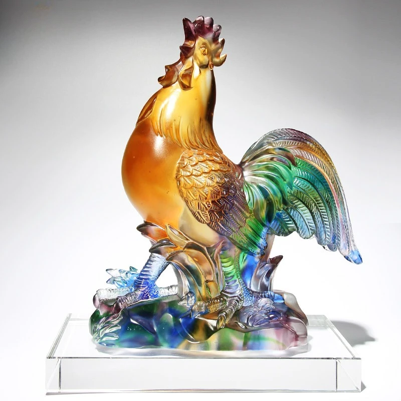 Big Rooster Color Crafts Opening Gift Ornament, Creative Store Company Office Decoration