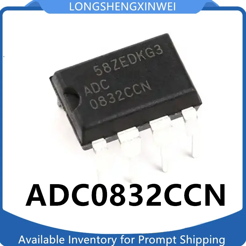 1PCS ADC0832CCN DIP-8 8-bit Resolution Dual Channel AD Analog-to-digital Converter Chip ADC0832