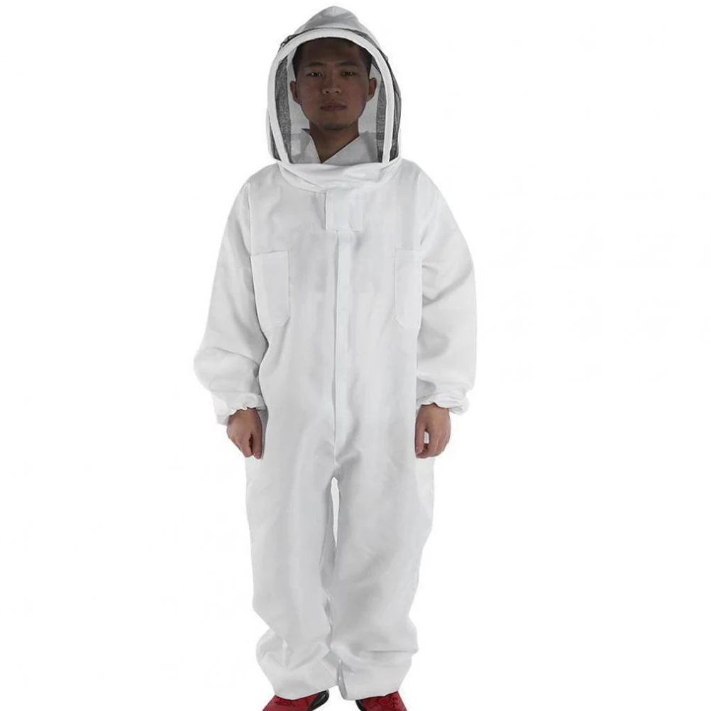 

Beekeeping Suit Protective Bee Suit Breathable Veil Hat Wear Resistant Jacket Safety Protection Polyester Cotton Man Beekeeper
