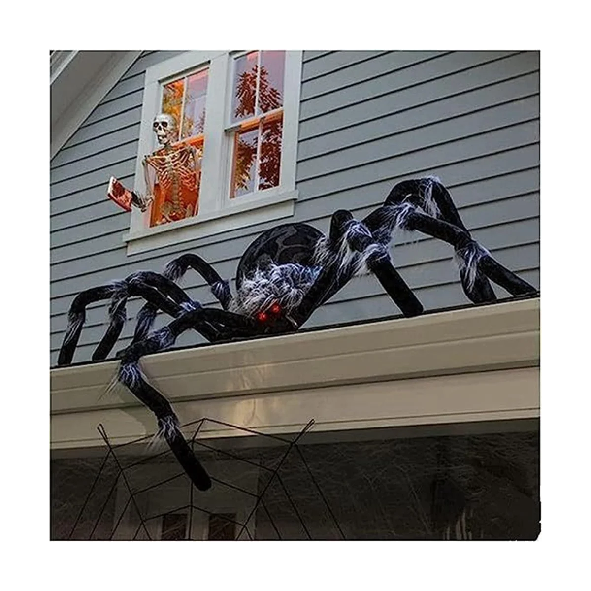 Halloween Spider Decoratie, Zwarte Zachte Enge Spin Levensechte Okumo Rekwisieten Zijn Geschikt Voor Gezinnen En Binnenplaatsen