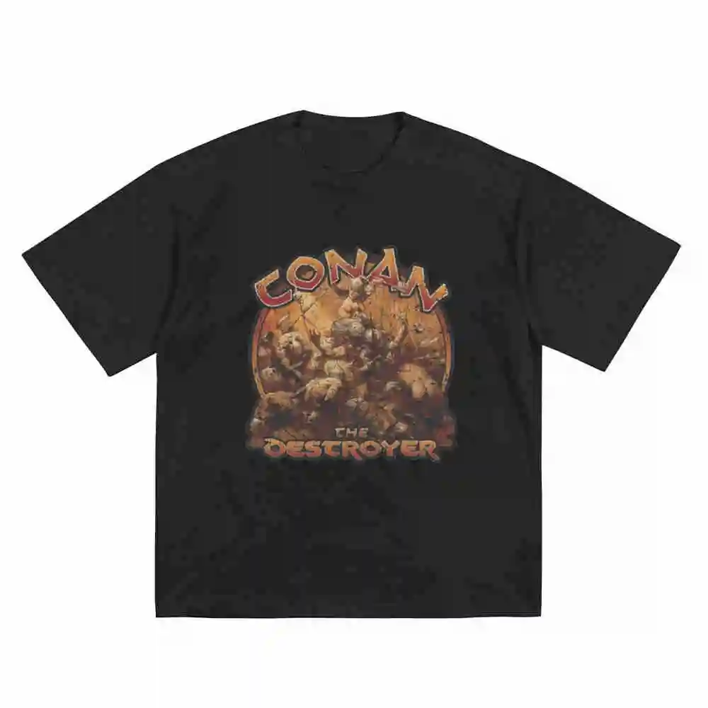 Conan The Destroyer 1971 Short Sleeve Tee 100% Cotton T-Shirt