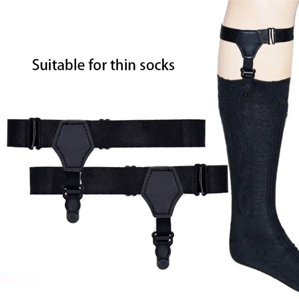 

1 Pair Adjustable Sock Garters Elastic Non-slip Clip Garters Suspenders From Falling Off Sock Hold Up Garter Holder Women Men