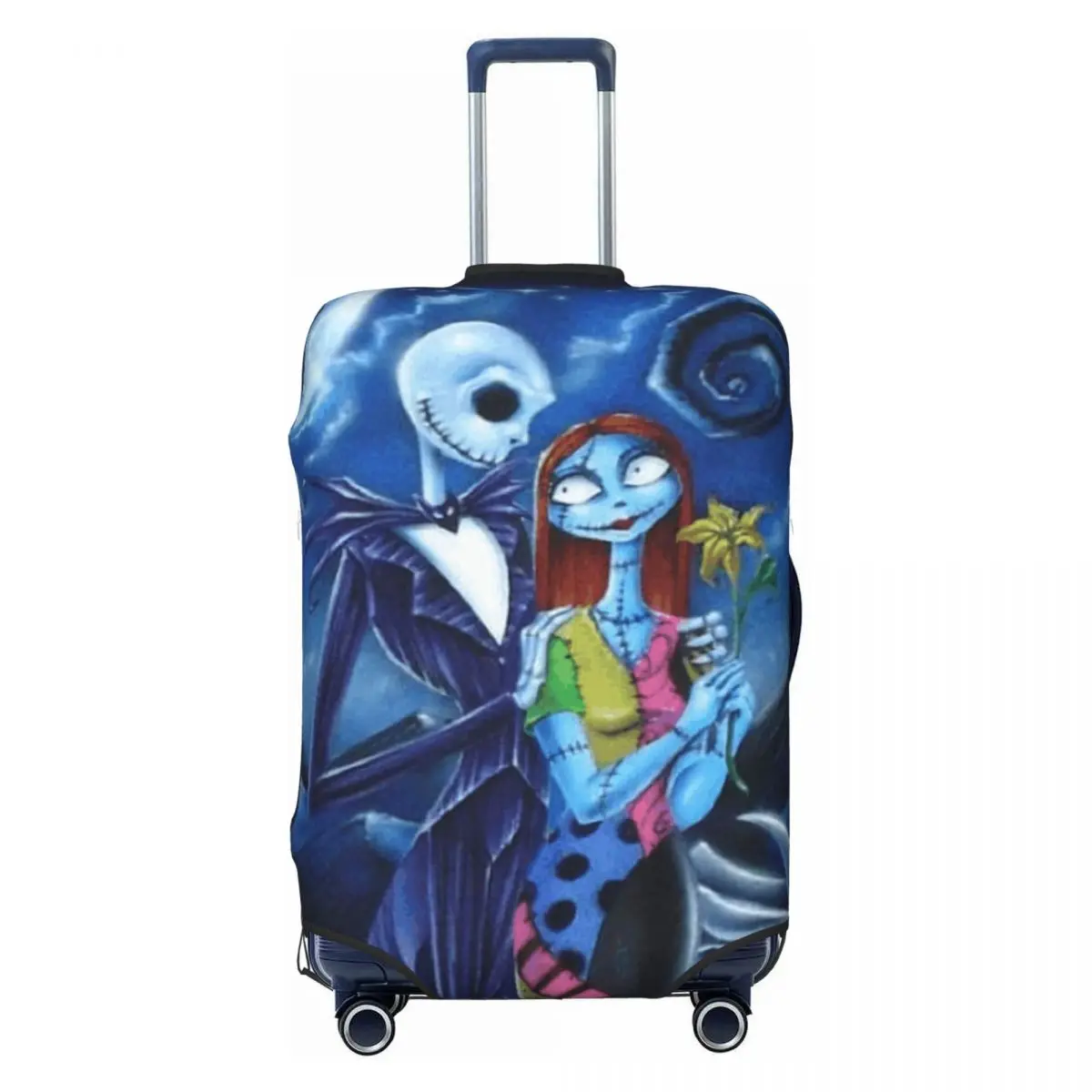 

Custom Jack Sally Nightmare Christmas Luggage Cover Funny Halloween Skellingtons Suitcase Protector Covers Suit For 18-32 inch