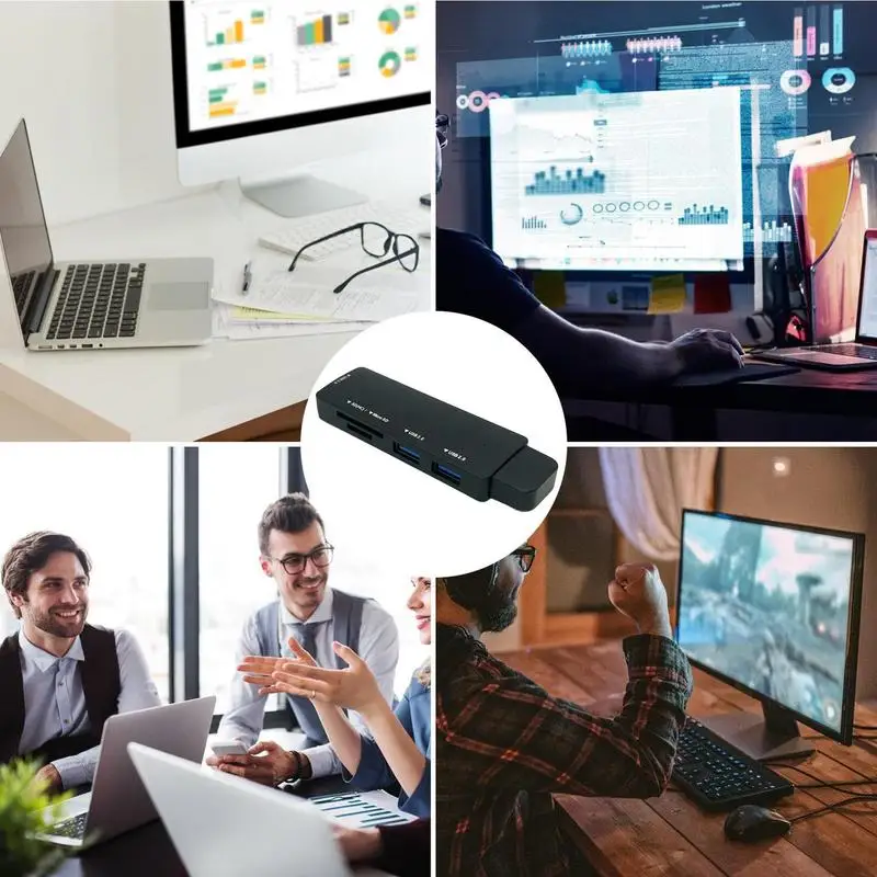 Multi-port Docking Station Multiple USB Port Adapter Portable USB C Laptop Docking Station Data Hub For Laptop Pc Printer