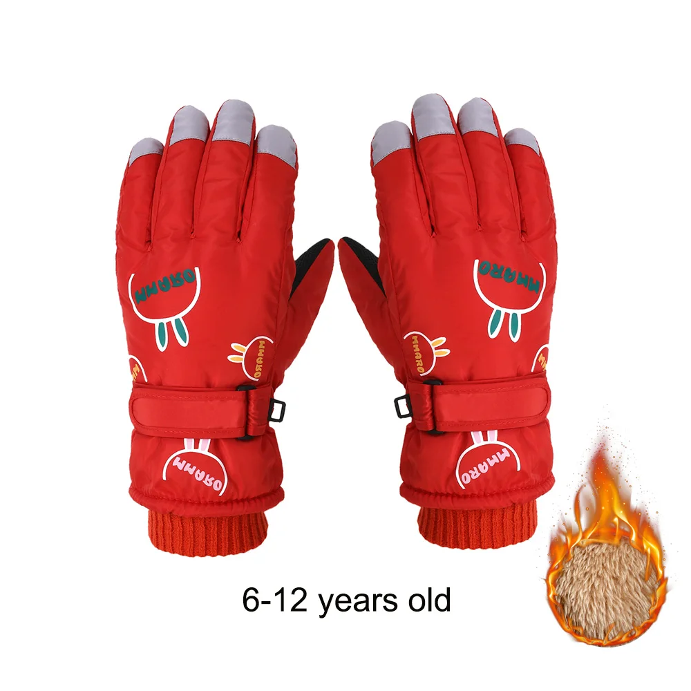 

Children Kids Winter Snow Warm Gloves New Boy Girls Ski Snowboard Thicken Keep Warm Winter Windproof Waterproof