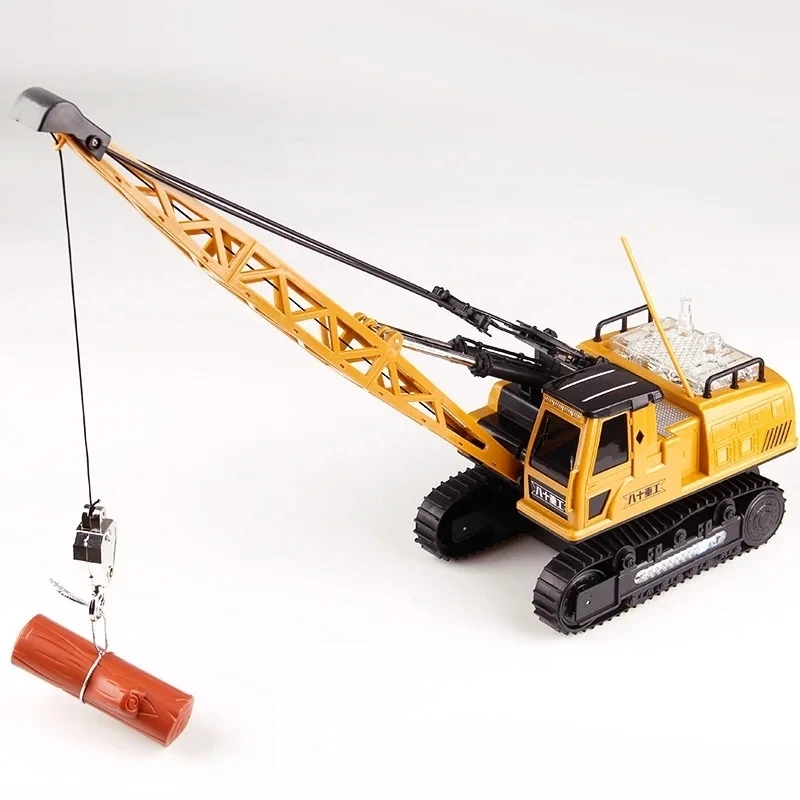 RC12 channel engineering vehicle, crane, manual earthmoving truck, shovel, excavator, roller, parent-child children's toy