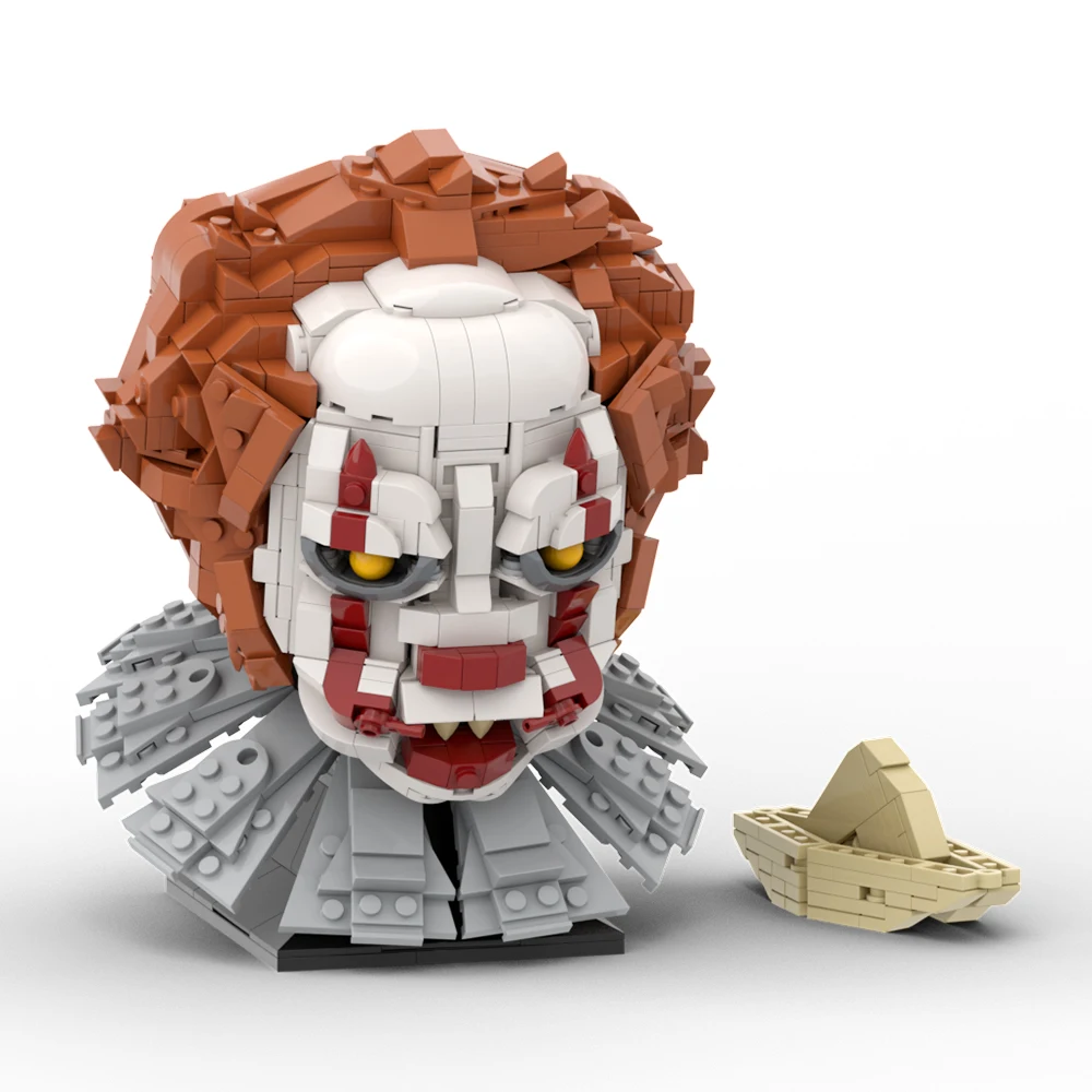 BuildMOC horror movie It Building Blocks Clown Monster Model Movie Character Bricks DIY Assembled Toy Halloween Children Gift