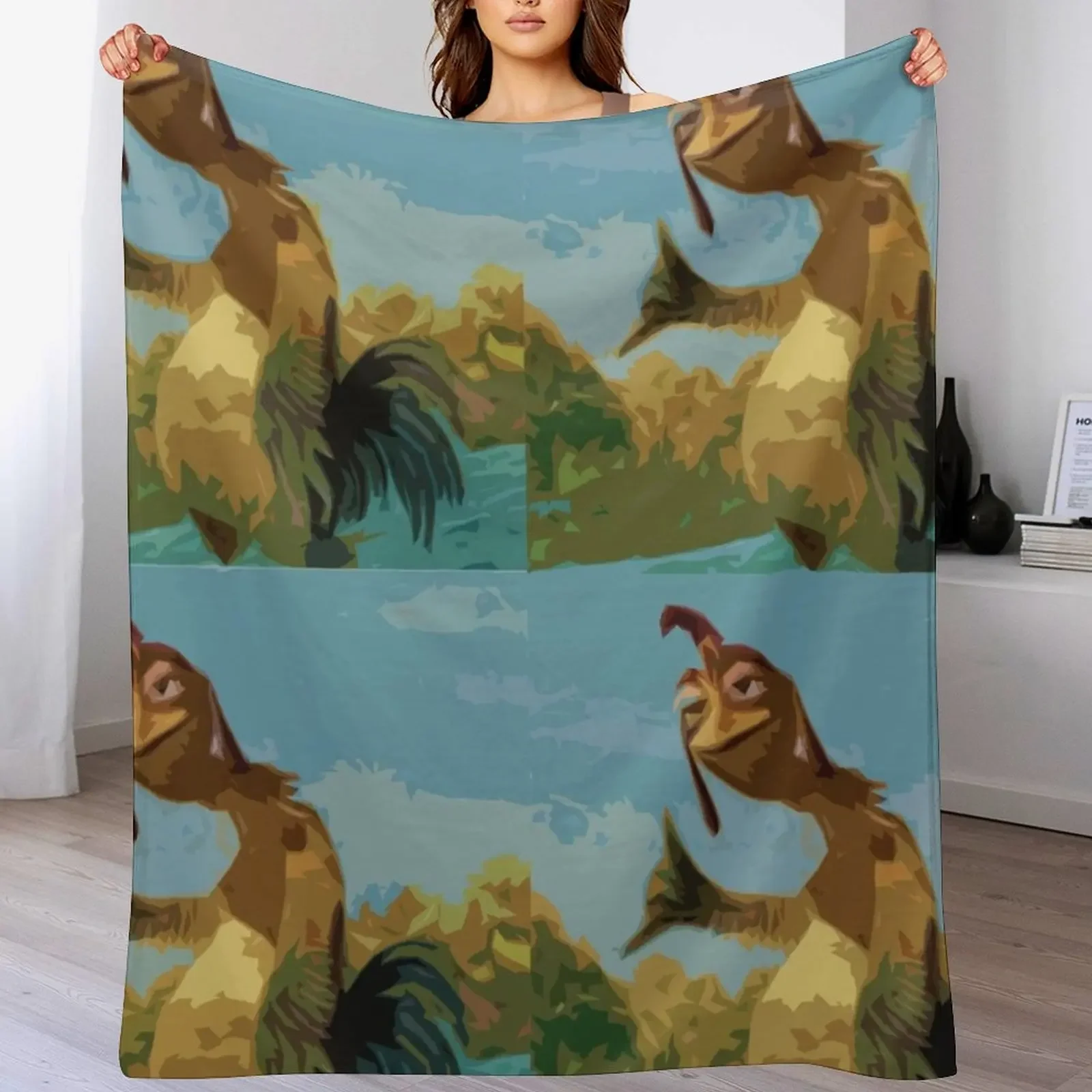 

Chicken Joe Print Throw Blanket Soft Comfort Blanket for Reading Watching TV