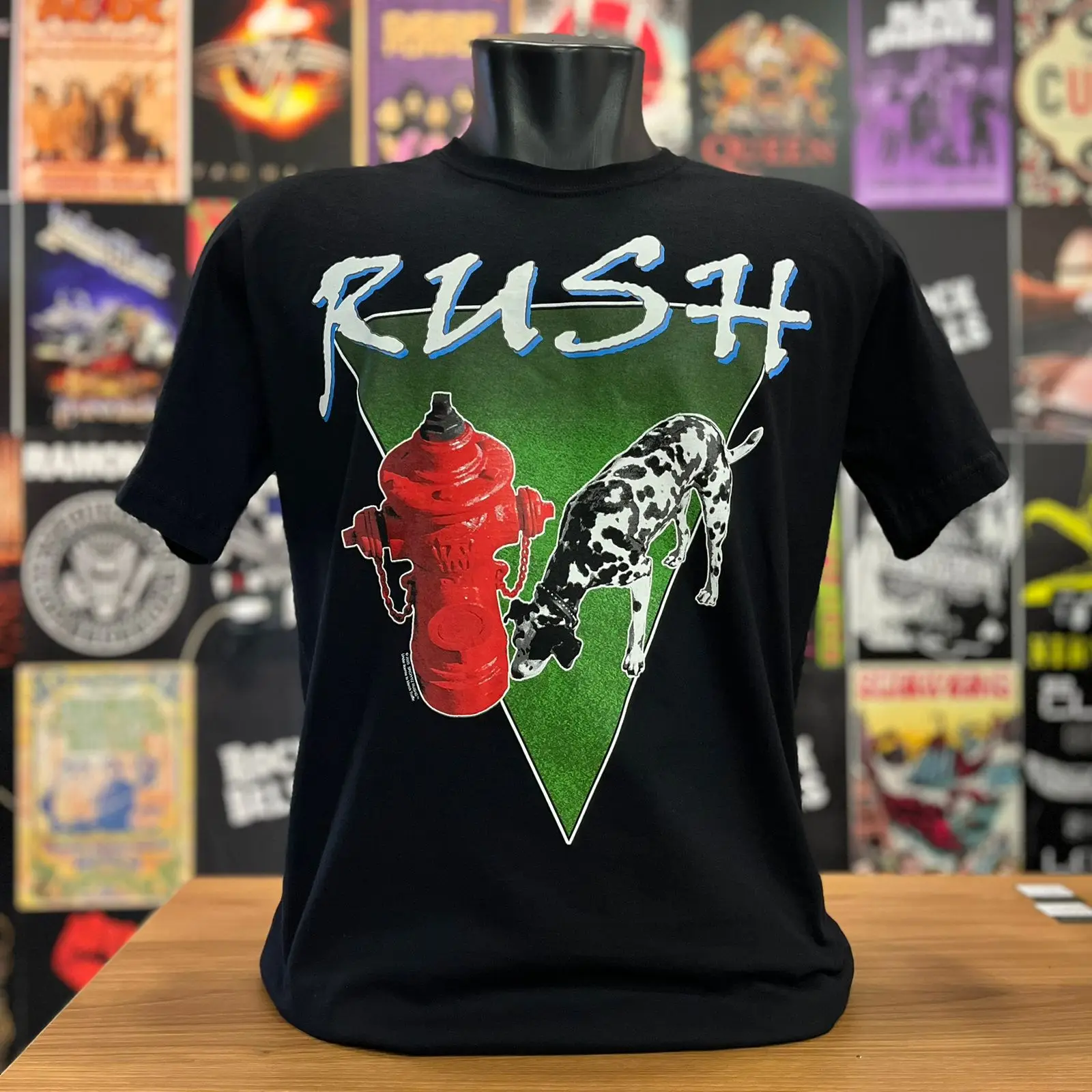 Punk Retro Tops RUSH 50TH ANNIVERSARY FLY BY NIGHT Heavy Metal Band Print Tees Rock Casual Top Print Crew Neck Streetwear Unise