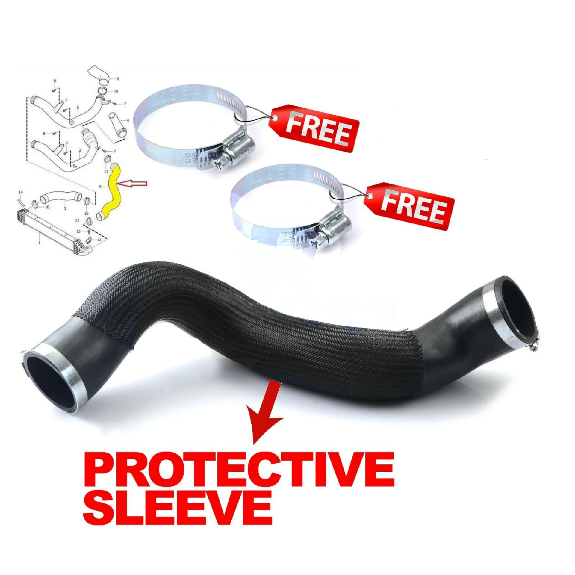 

INTERCOOLER TURBO HOSE PIPE FOR VOLVO V60 S60 XC60 V70 S80 XC70 30741795