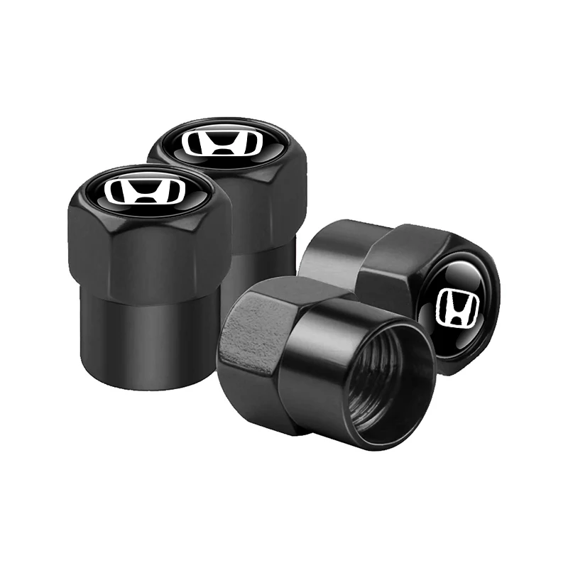 pcs Metal Car Wheel Tire Valve Caps Stem Case Covers For Honda Civic Accord Crider City XRV CRV HRV Inspire Fit Odyssey Envix