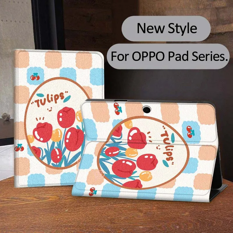 

Leopard Floral Pattern For OPPO Realme Pad 3 11 2 4 Pro Air Neo SE X 11 11.61 11.4 12.1 13.2 Inch Tablet Case