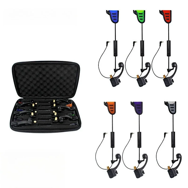 

Flat clip nozzle hard rod, flash rocker, European carp fishing alarm assembly