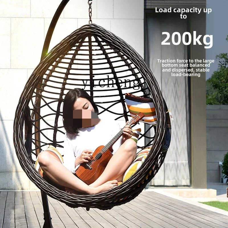 

rattan chair single rocking swing household lazy hammock indoor leisure small cradle chair hanging chair