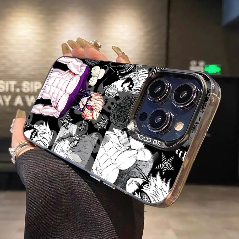 Dandadan Jiji حافظة هاتف محمول لهاتف آيفون 17 16 15 14 13 12 11 X XR XS 8 7 Pro Max Plus شفافة اللون واقية #5