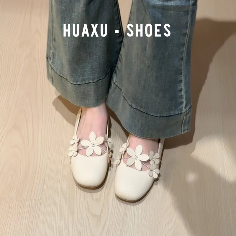 エレガントな中国風バレエメリージェーンフラットシューズ女性の春秋快適なノータイシューズファッショナブルなカジュアルローファー