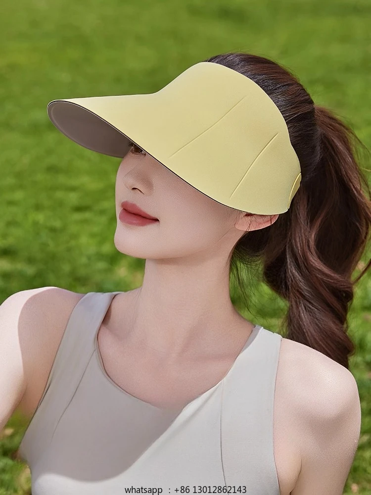 

Двусторонняя бесшовная интегрированная солнцезащитная шляпа с защитой от ультрафиолета, складная шляпа от солнца с пустым верхом