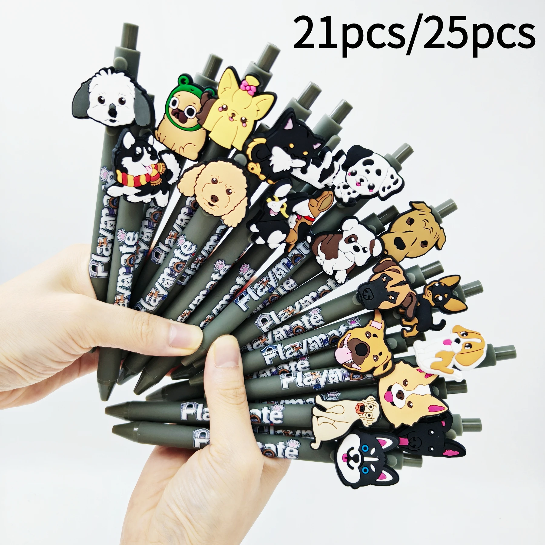 

21 шт./25 шт. шариковая ручка для собак, темно-серая цветная гелевая ручка для печати