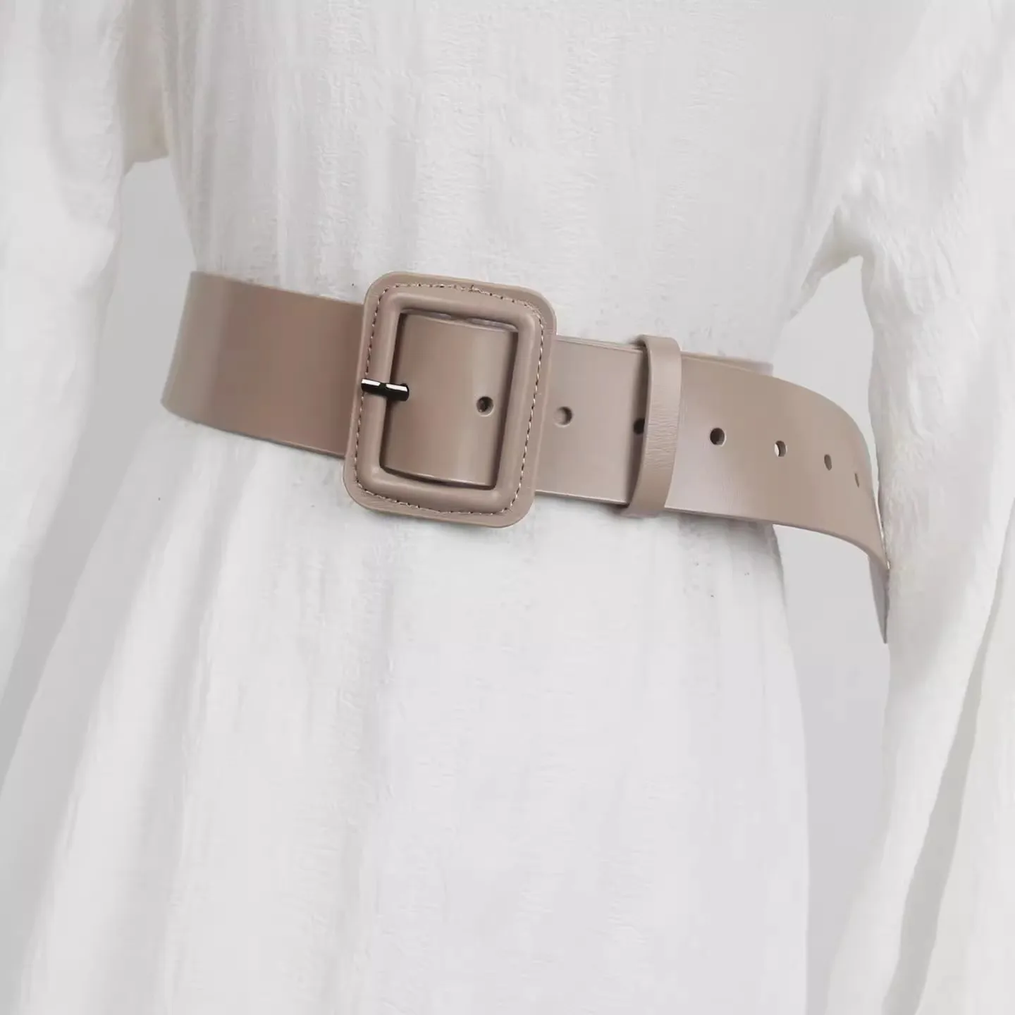 

Women's Fashion Genuine Leather Corset Female Cummerbund Coat Waistband Dress Decration Wide Belt J1402
