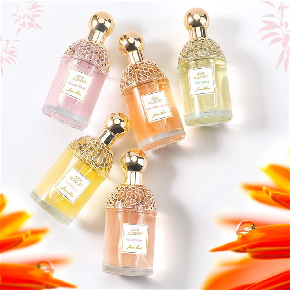 Parfum bermerek Parfum wanita wangi tahan lama set pewangi tubuh segar alami tanaman beraroma bunga Parfum 100ml Parfum Feminino