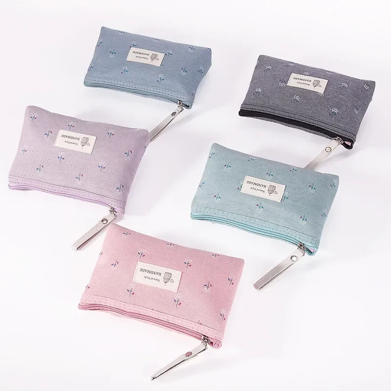 

Women Small Floral Cosmetic Makeup Bag Travel Neceser Storage Organizer Zipper Toiletry Wash Make Up Bags Purse Pouch Косметичка