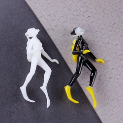 1pc Underwater Dive Figurine Toys Fish Tank Unpainted Miniatures Ocean Diving Diver Action Figures Model Home Decoration
