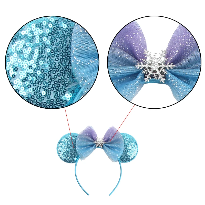 Disney Maui Hook Headbands for Girls Mickey Mouse Ears Hair Accessories Women Cosplay Moana Hairbands Kids Leaves Shell Headwear view 3