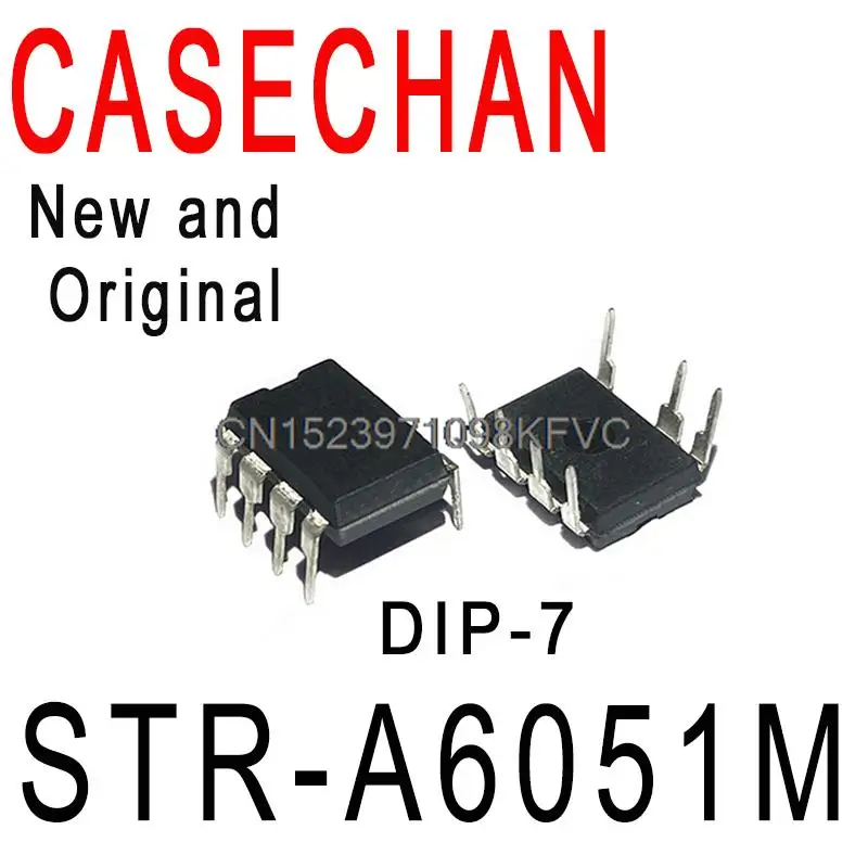 5PCS New and Original A6051M DIP-7 Switching Power Supply Chip In Stock STR-A6051M