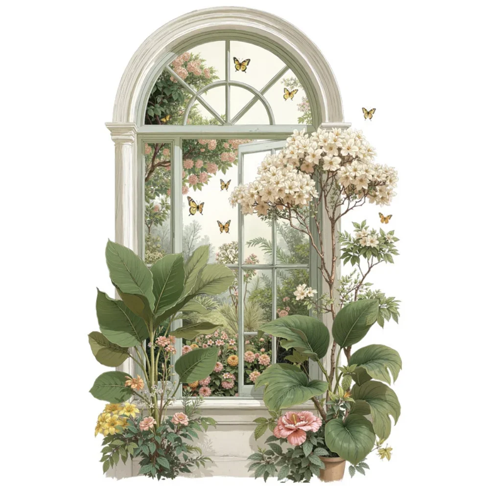Flower Wall Sticker Removable Wall Decor Transform Room Ambiance Repositionable Wall Artwork Nature Themed Wall Decor