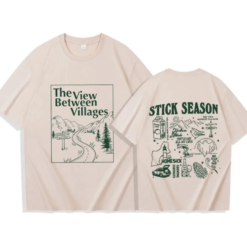 2025 نوح كاهان الموسيقى قميص جديد حار نوح كاهان قميص عصا الموسم جولة تي شيرت عصا الموسم ألبوم قميص مروحة الهدايا س الرقبة تي شيرت