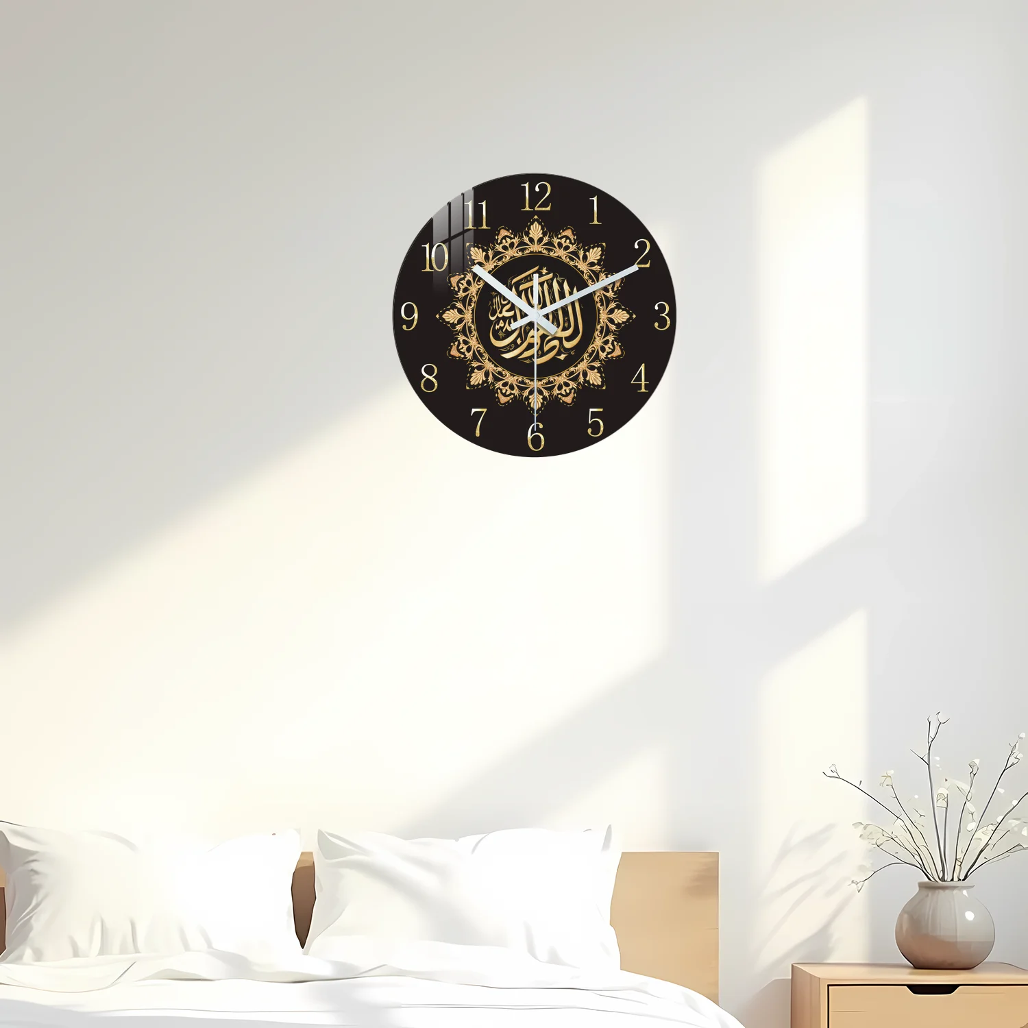 Geometric Line Wooden Wall Clo - Home Office Background review and price