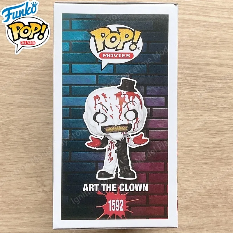 Funko Pop Bloody Art The Clown #1592 Terrifier Horror Movie Character Vinyl Figurine Collectible Model Home Decor Hobby Gift - view 4