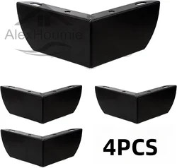 Pernas de móveis com rolamento de carga pesada, 4 unidades, armário de metal, pés de três pontas, sofá triangular, pernas de hardware de móveis diy