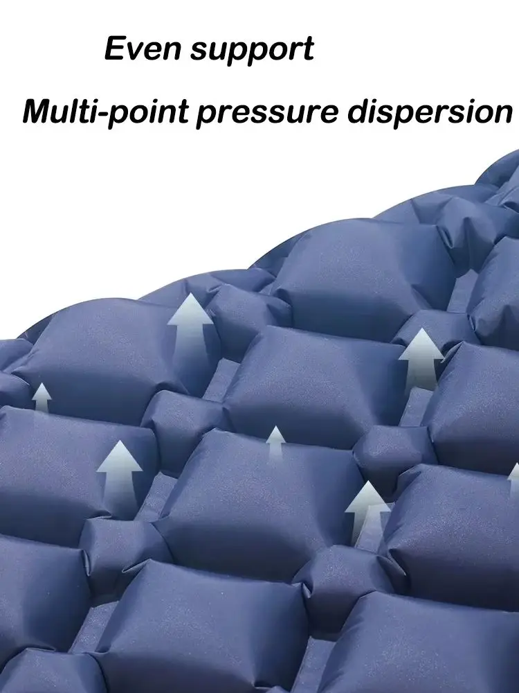 Outdoor Camping Doppel-Luftmatratze Extra Breite Schlafmatte Ultraleichtes Klappbett Schlafunterlage Auto-Reisematte – Detail 6