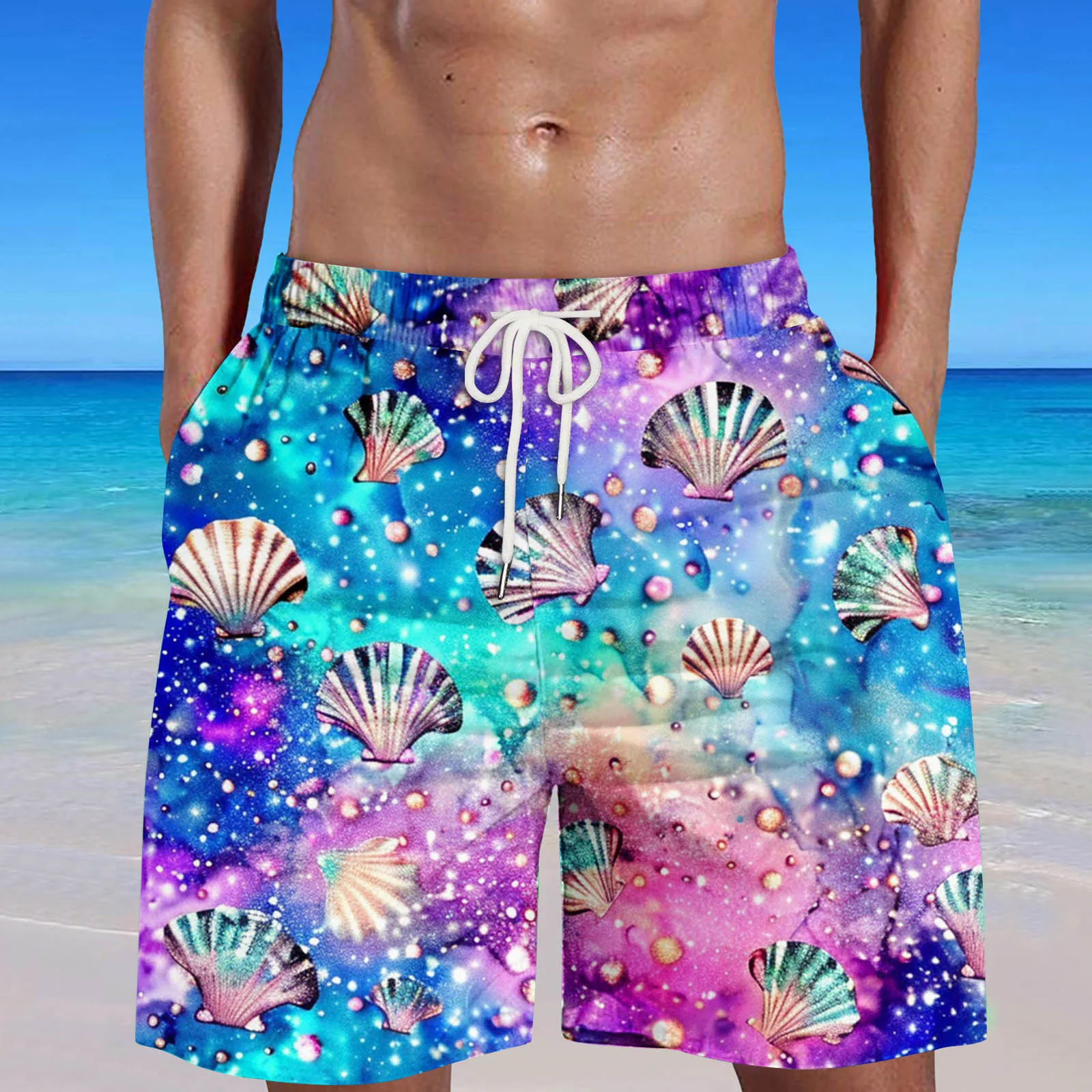 Men's Summer Cool Quirky Digital Print Swim Compression Shorts Mens Big And Tall Board Shorts Small N 38 Mens Board Shorts