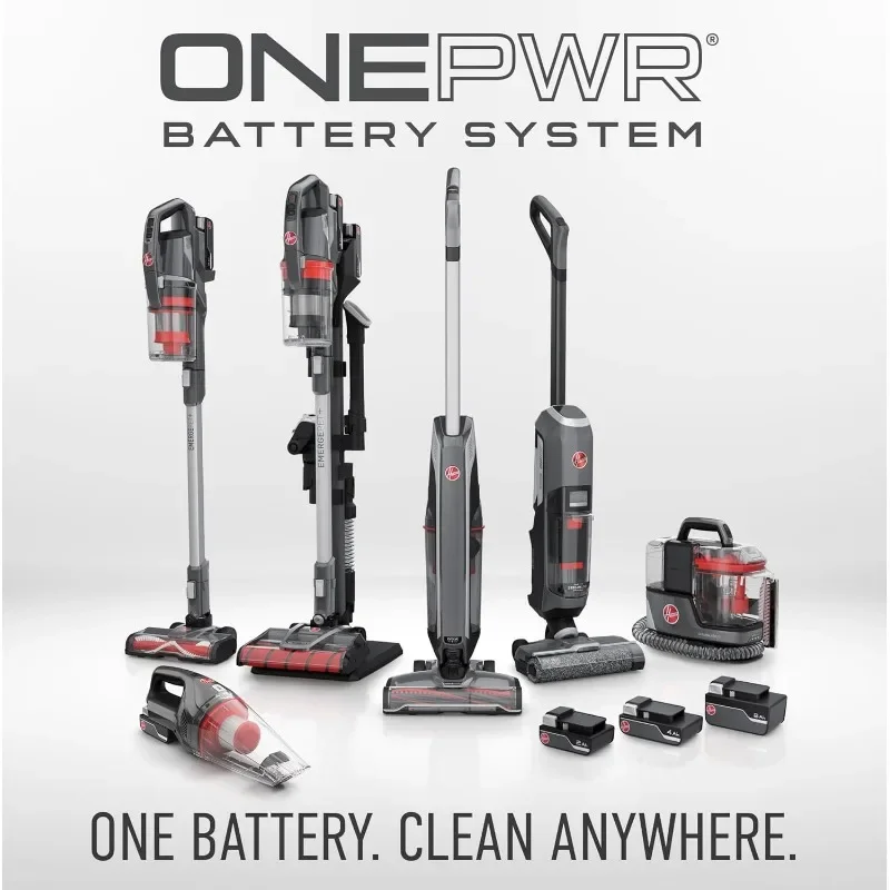 ONEPWR-Cordless Lightweight Stick Vacuum com escova dupla rolo bocal, WindTunnel, Pet Emergência, prata, todo o terreno, BH53602V