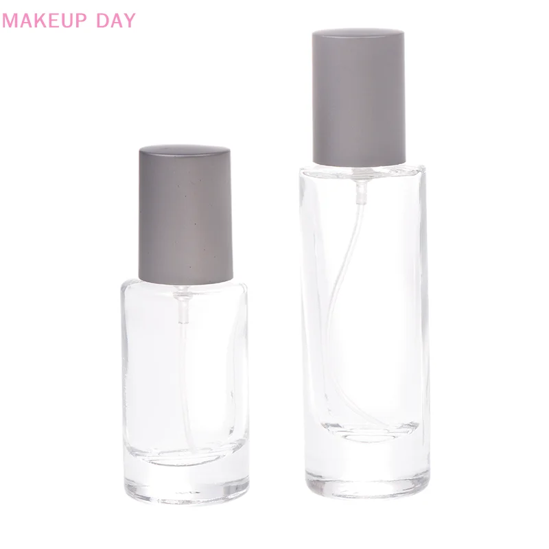 20/30ML Glass Perfume Spray Bottle Aluminum Spray Head Perfume Dispenser Bottle Press Empty Bottle