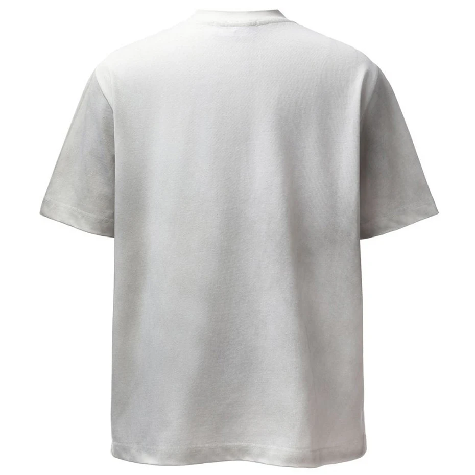 Men's T-shirt Gothic Punk Retro Casual Loose Oversized Distressed Rivet Summer Cotton Tshirts Tee Tops