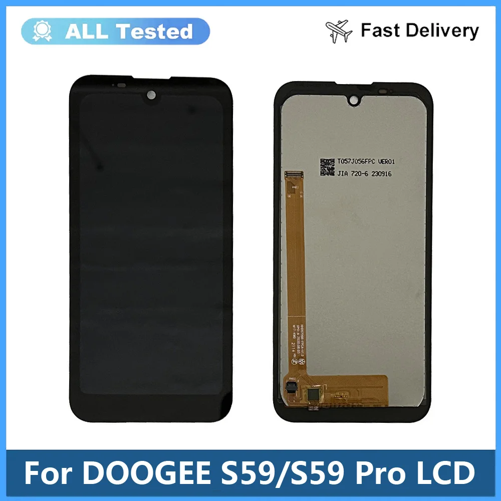 100% Tested DOOGEE S59 S59 Pro LCD&Touch Screen Digitizer Display Module Repair Replacement Part For DOOGEE S59 Pro LCD Sensor