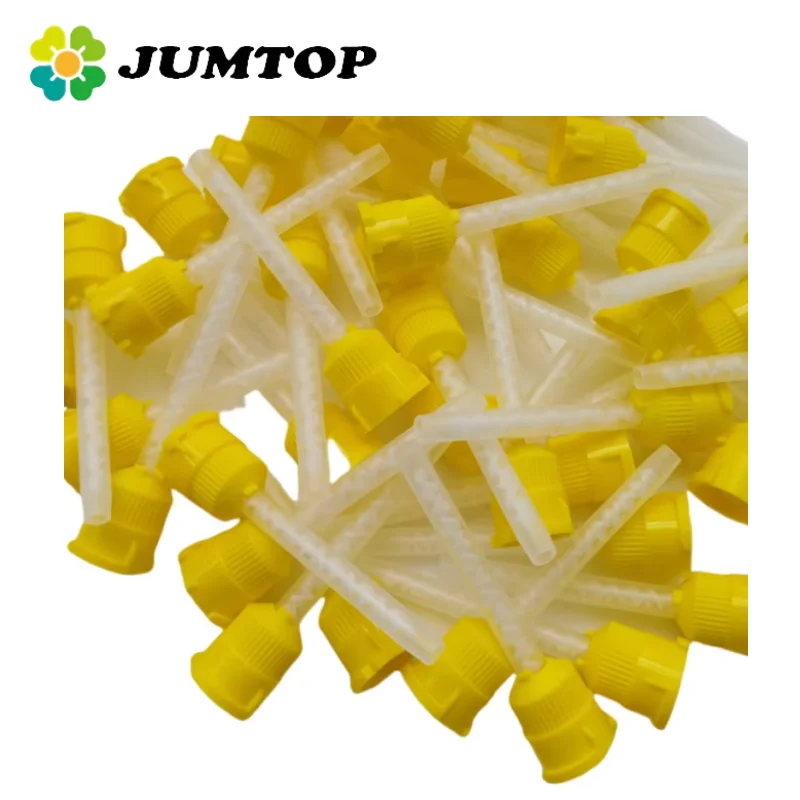 

JUMTOP 50Pcs Dental Mixing Tips Disposable Silicone Rubber Mixing Head Silicone Conveying Mixing Tubes Dentistry Materials