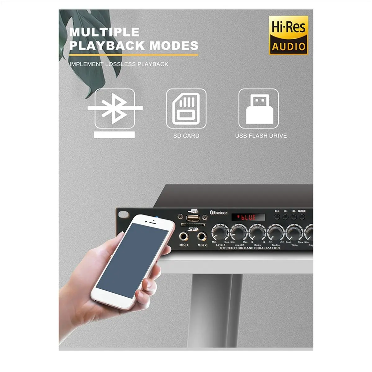 doyme Professional Sound Peripheral Equipments Stereo Digital Reverberation Multi Effect DSP Processor Audio Processor EU Plug