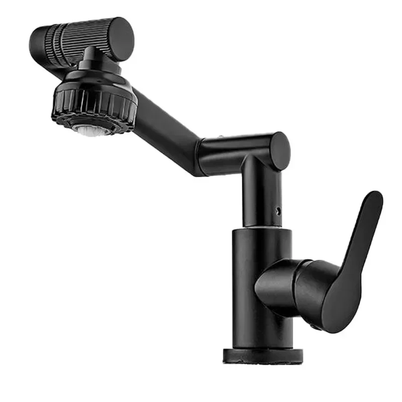 Kitchen Faucet Kitchen Sink Faucet Stainless Steel 1080° Rotating Cold and Hot Water Bathroom Kitchen Wall-mounted Faucet Sink