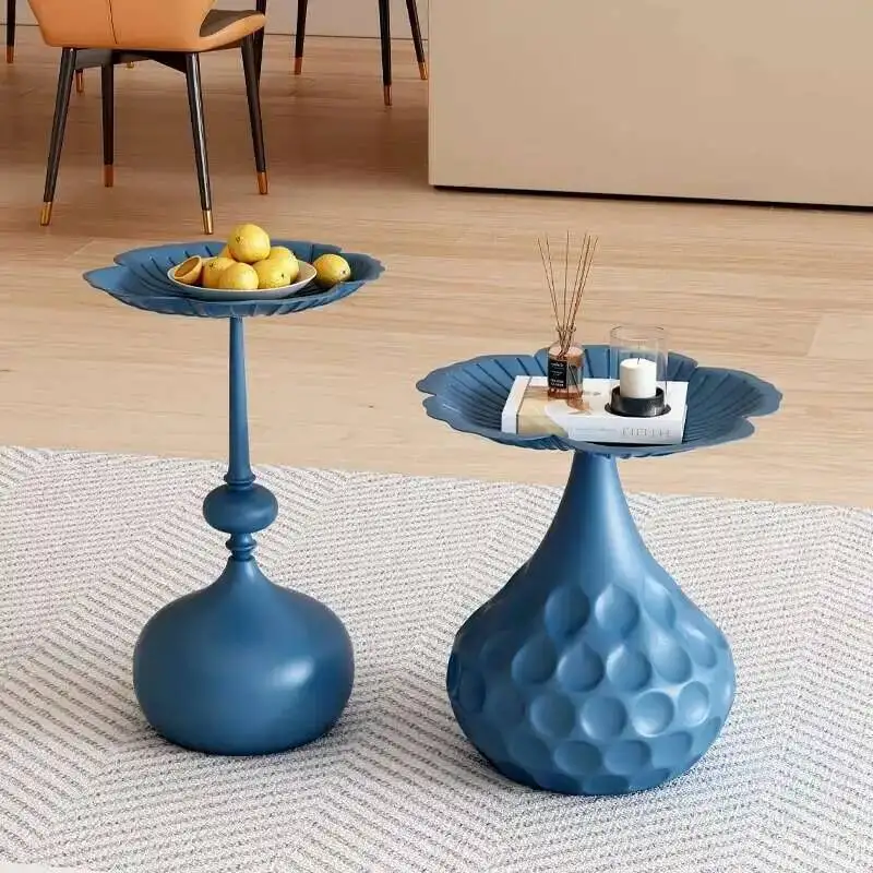 

m Round Plate Creative Storage Living Table Iron Room Simple Home Snack Side Small Table Bedroom Metal Bedside Storage m