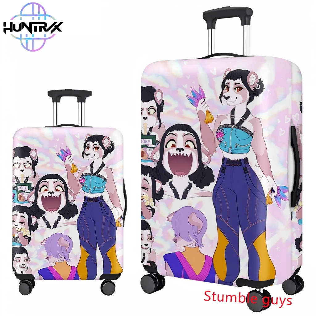 La copertura per bagagli Kpop Demon Hunters si adatta alle valigie da 18-32 pollici. Protezione da viaggio anime carina