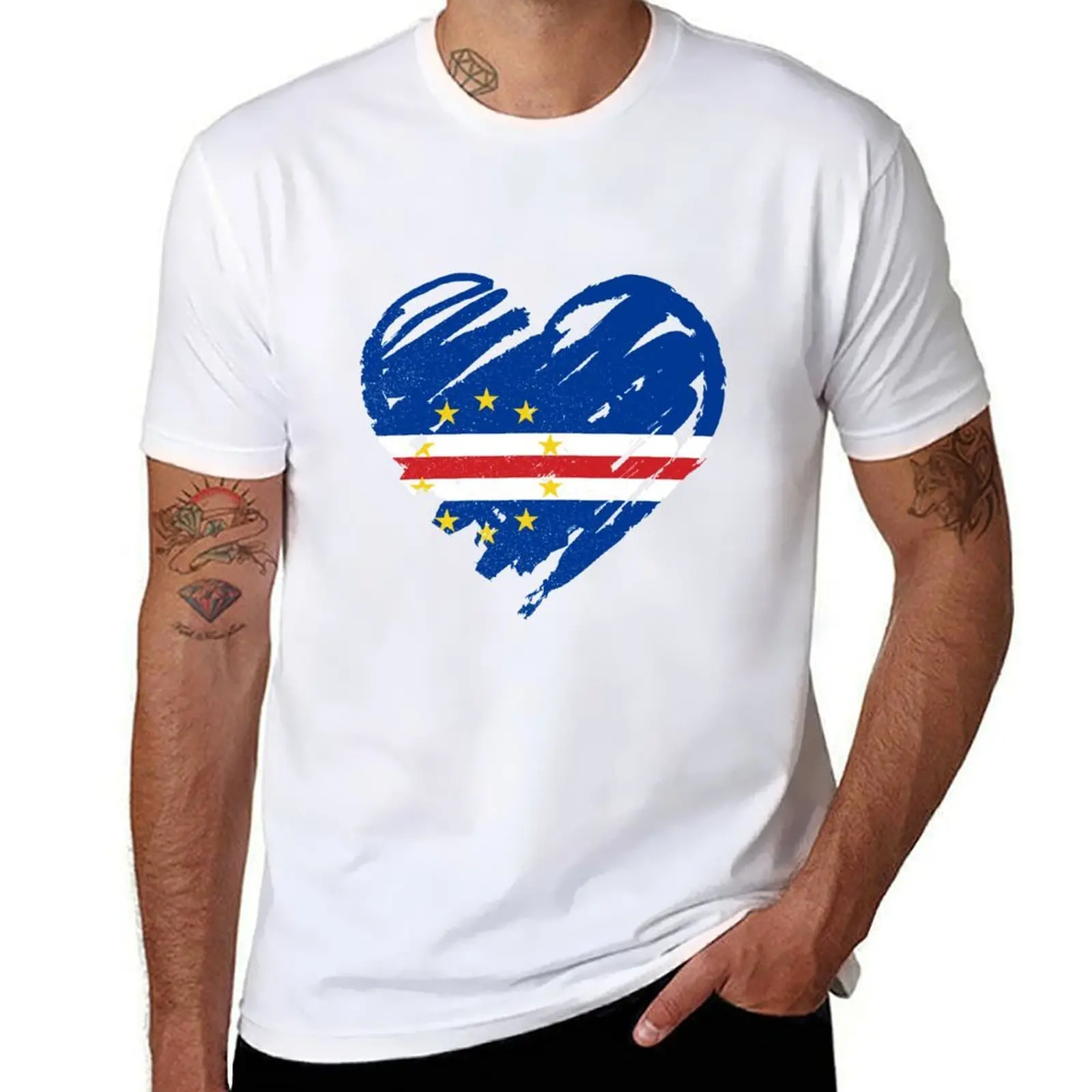 

I Love Cape Verde T-Shirt men t shirt cotton 100% man t shirts high quality luxury brand T-Shirt