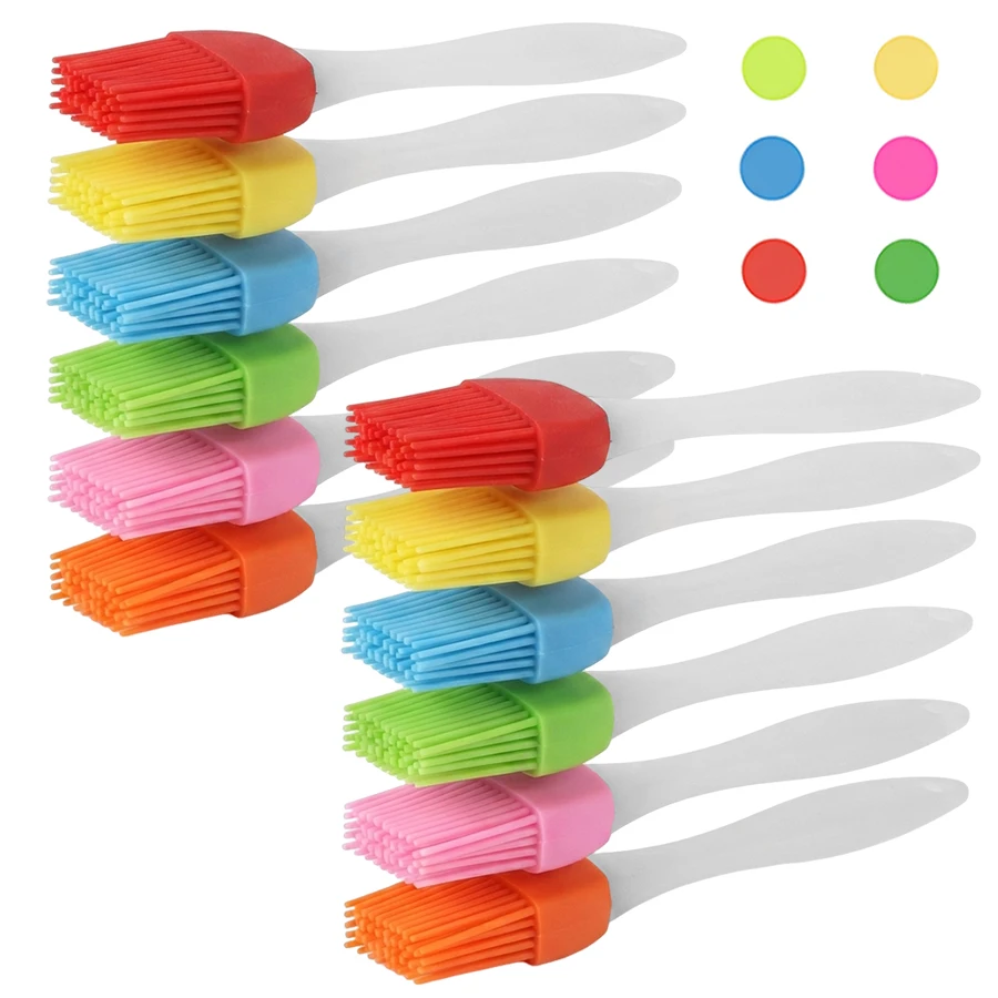 3/36/72pcs Silicone Basting Brushes, Heat Resistant Pastry Brush for BBQ, Grilling, Baking, Cooking Sauce Marinade Kitchen Tool