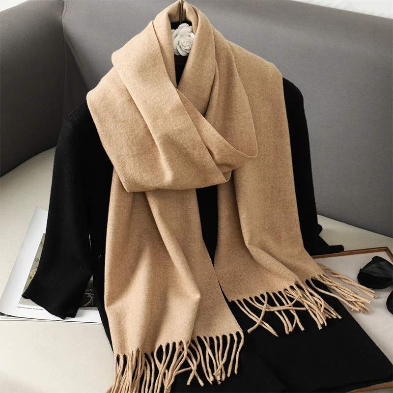 New Winter Shawl Scarves Wrap 2025 Design Cashmere Scarf Women Warm Fashion Pashmina Femal Poncho Neckerchief Echarpe Bandana