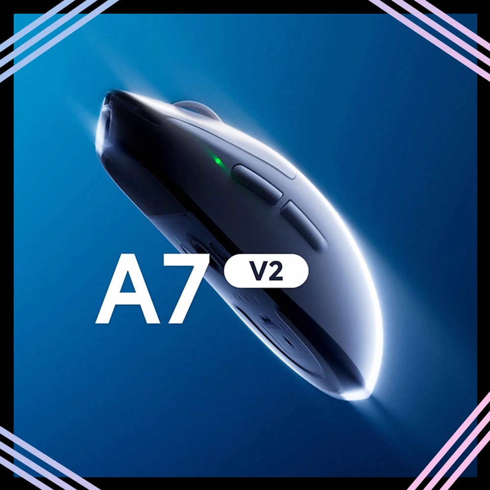 MCHOSE A7 V2 Mouse Tri Mode Wireless Mouse Paw3395/Paw3950 8000Hz Lightweight Gaming Mice PC Accessories for CS Valorant