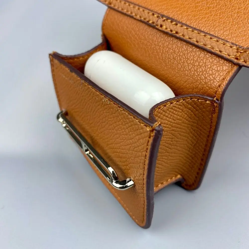 Mini bolso de bolsillo con diseño de nariz de cerdo, dije de bolso desmontable para elementos esenciales, 10 estilos monocromáticos clásicos