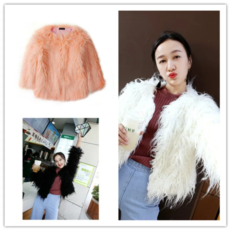 New Sheep Wool Short Faux Fur Korean Versatile Loose Fuzzy Women's Coat